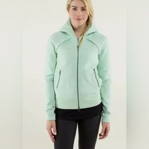 Lululemon 8 Happy Yin Year Women's Mint Green Hoodie jacket scuba $128 coat